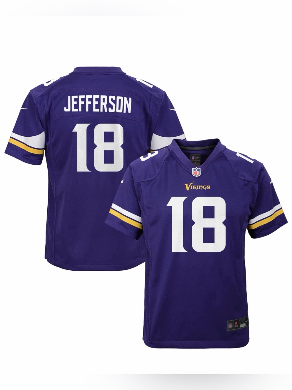 NFL Toddler Justin Jefferson Minnesota Vikings Nike  Game Jersey Size 3